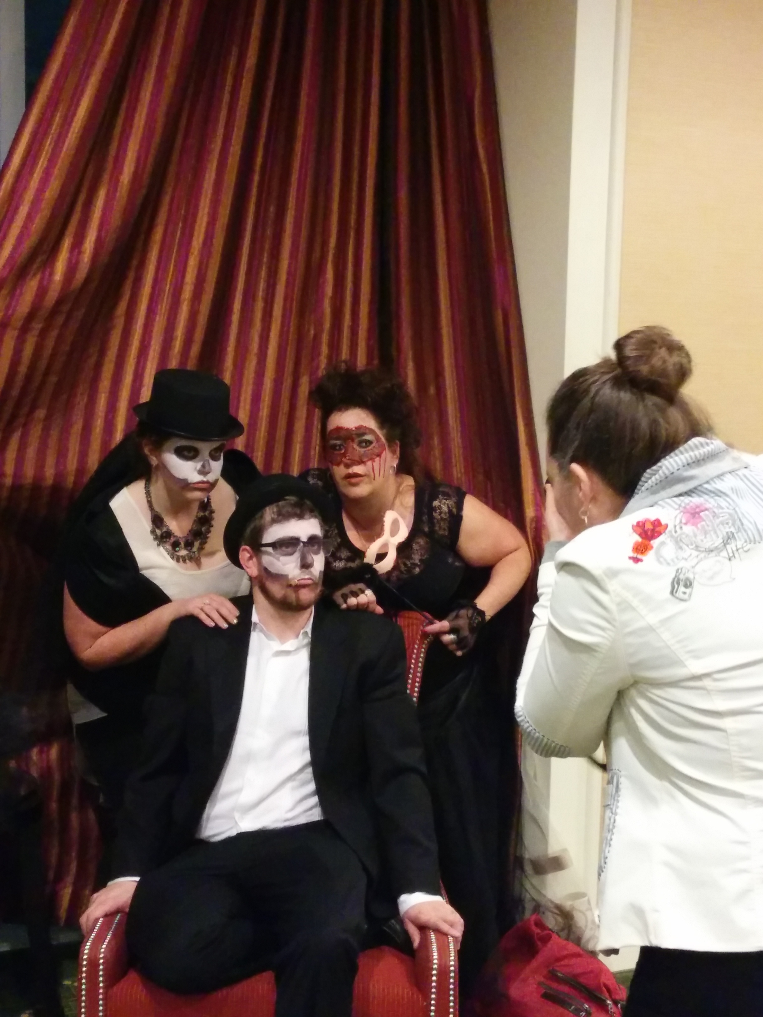 a closer look at the Baron Samedi costumes.